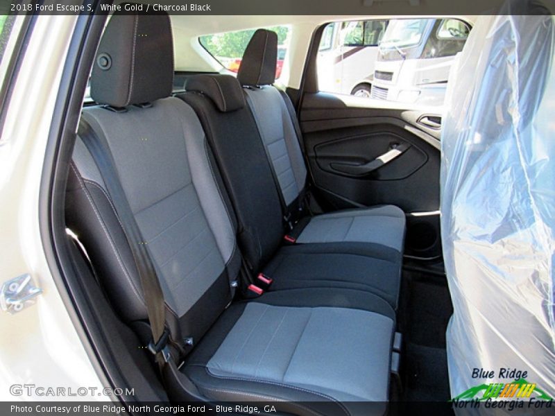 White Gold / Charcoal Black 2018 Ford Escape S