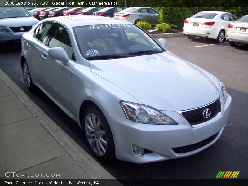 Glacier Frost Pearl / Cashmere Beige 2008 Lexus IS 250 AWD