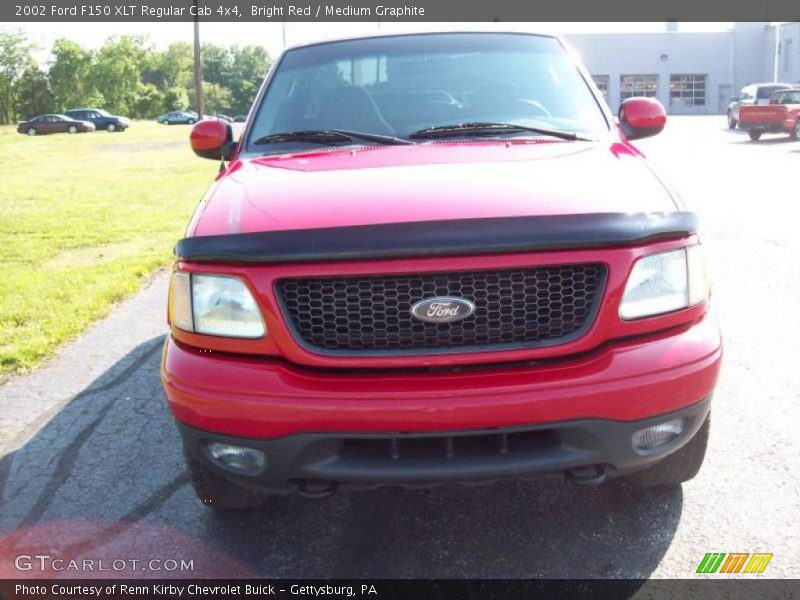 Bright Red / Medium Graphite 2002 Ford F150 XLT Regular Cab 4x4