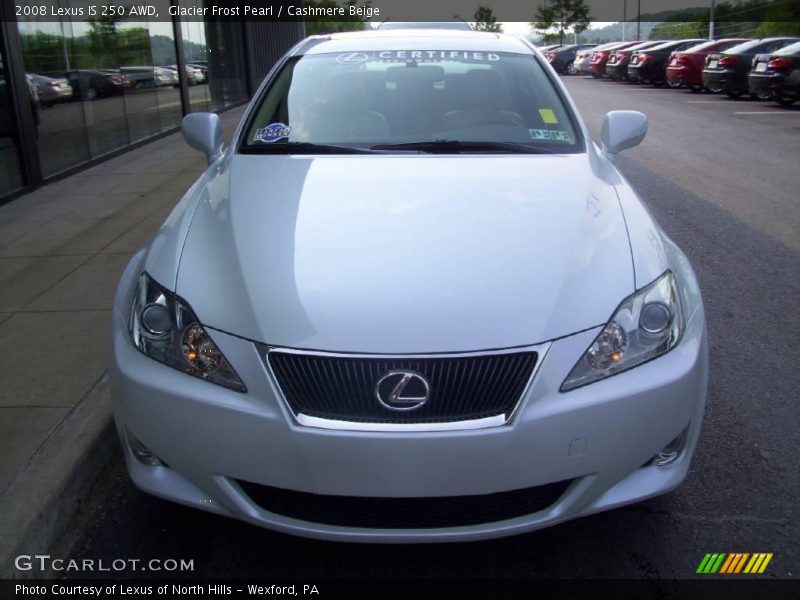 Glacier Frost Pearl / Cashmere Beige 2008 Lexus IS 250 AWD