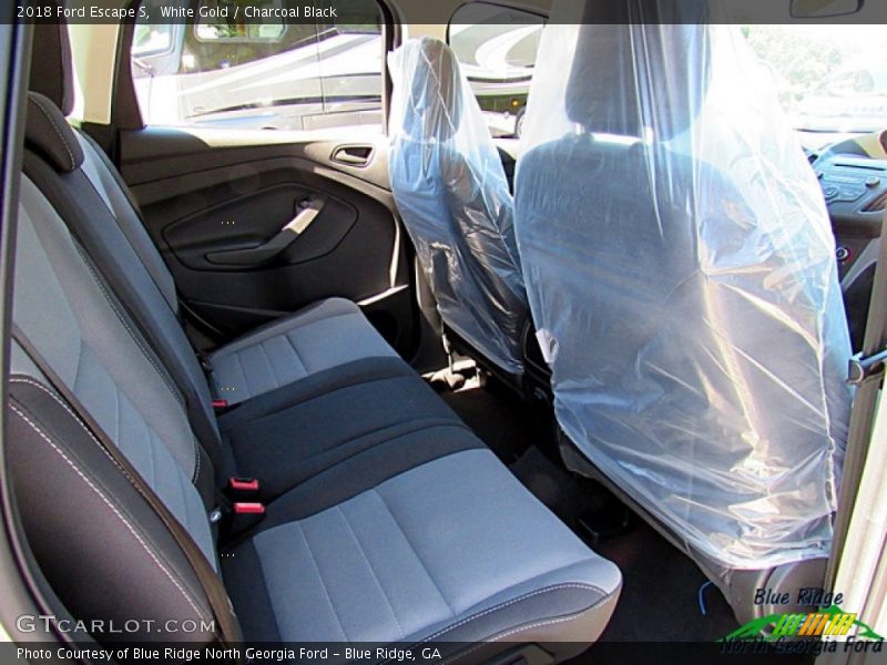 White Gold / Charcoal Black 2018 Ford Escape S