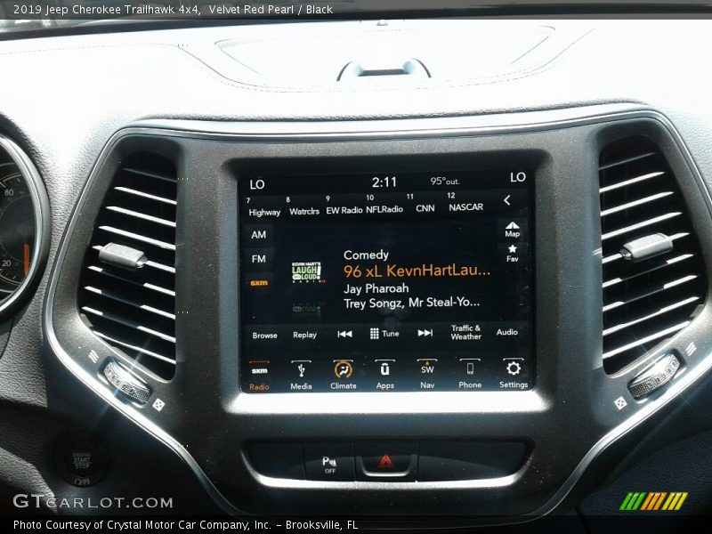 Velvet Red Pearl / Black 2019 Jeep Cherokee Trailhawk 4x4