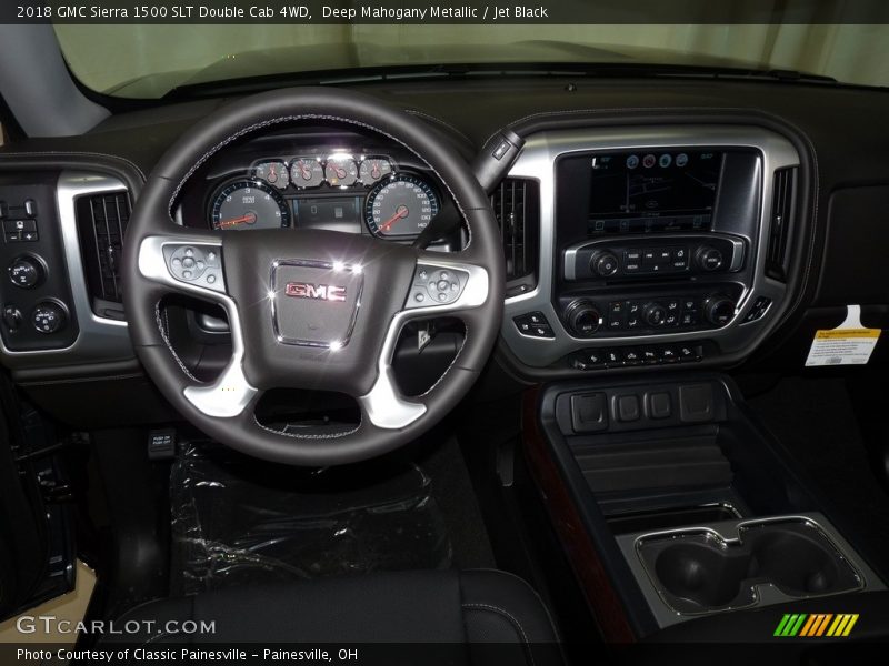 Deep Mahogany Metallic / Jet Black 2018 GMC Sierra 1500 SLT Double Cab 4WD