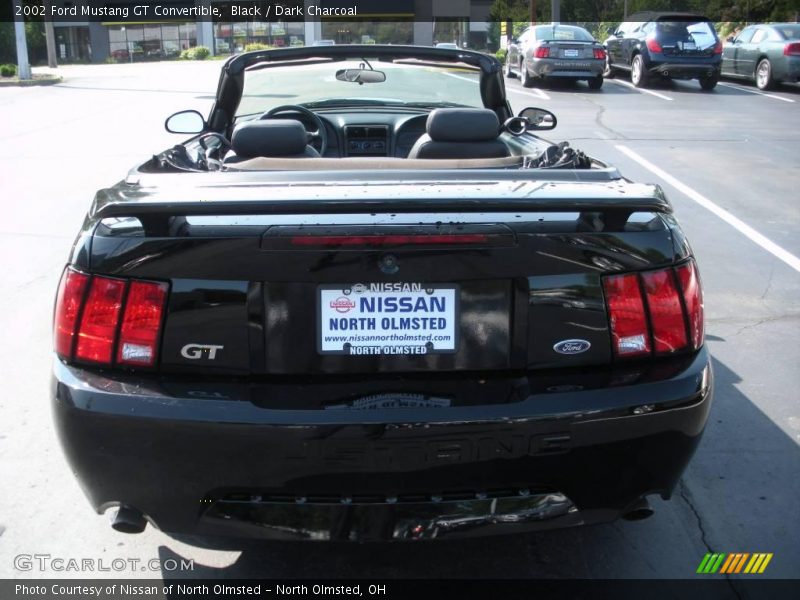 Black / Dark Charcoal 2002 Ford Mustang GT Convertible
