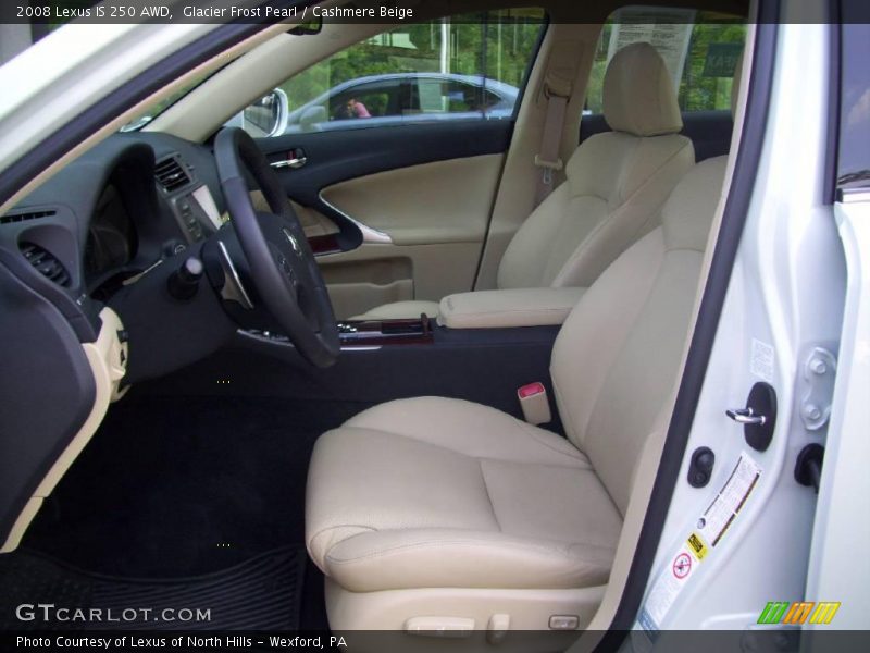 Glacier Frost Pearl / Cashmere Beige 2008 Lexus IS 250 AWD