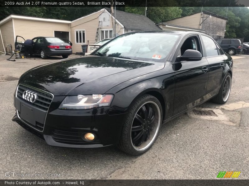 Brilliant Black / Black 2009 Audi A4 2.0T Premium quattro Sedan