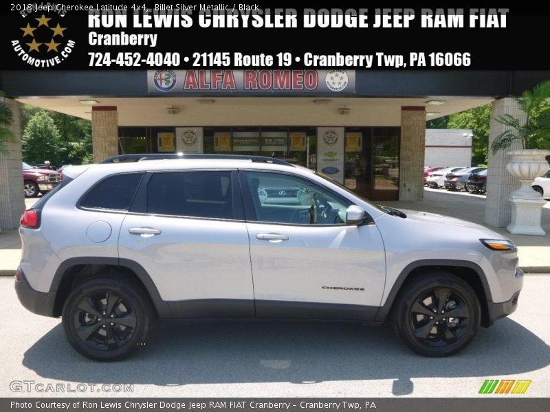 Billet Silver Metallic / Black 2018 Jeep Cherokee Latitude 4x4