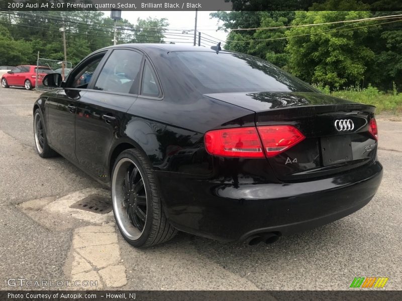 Brilliant Black / Black 2009 Audi A4 2.0T Premium quattro Sedan