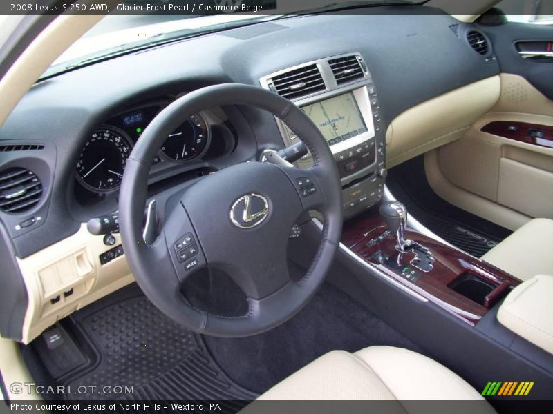 Glacier Frost Pearl / Cashmere Beige 2008 Lexus IS 250 AWD