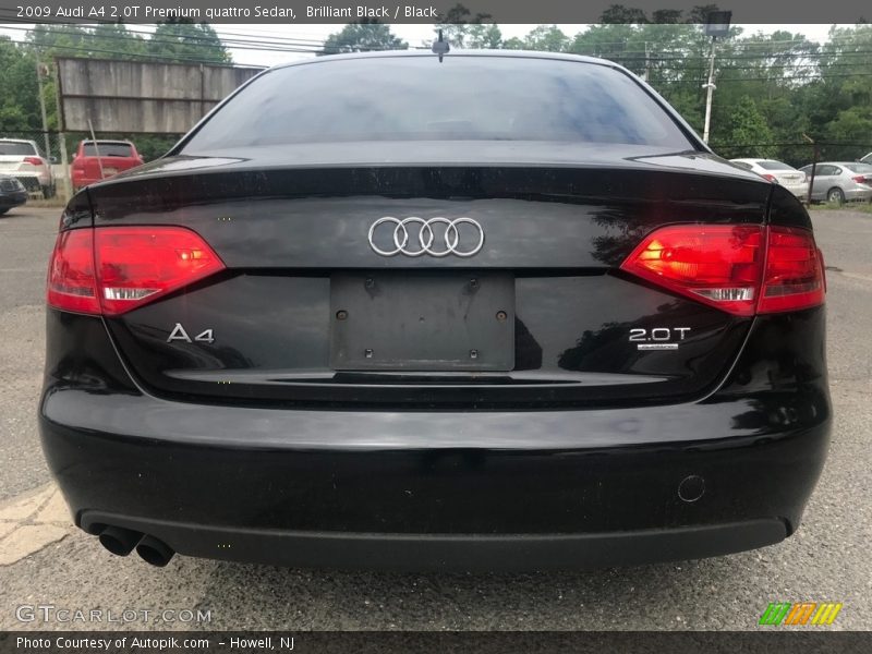 Brilliant Black / Black 2009 Audi A4 2.0T Premium quattro Sedan