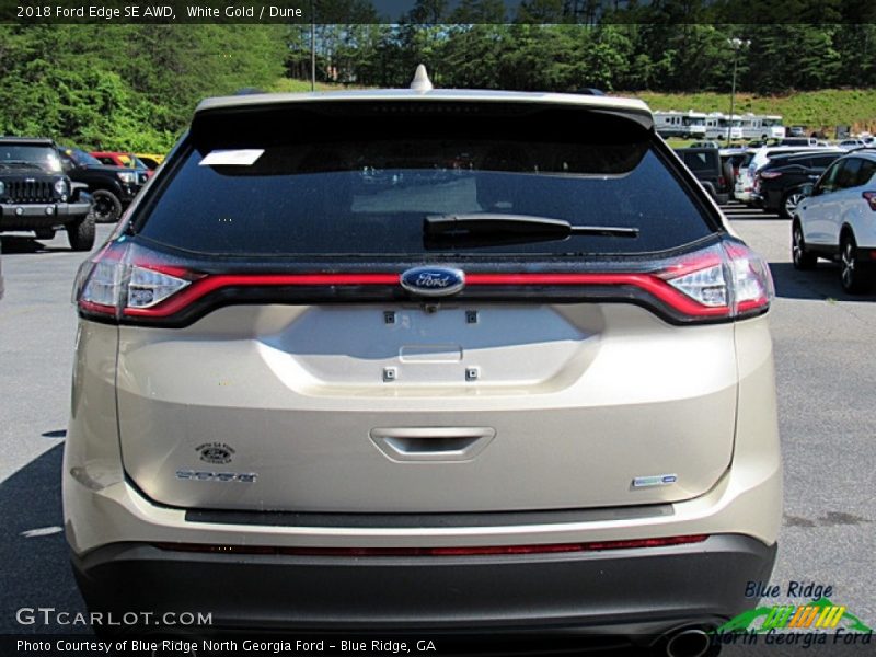 White Gold / Dune 2018 Ford Edge SE AWD