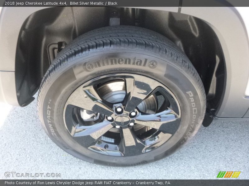 Billet Silver Metallic / Black 2018 Jeep Cherokee Latitude 4x4