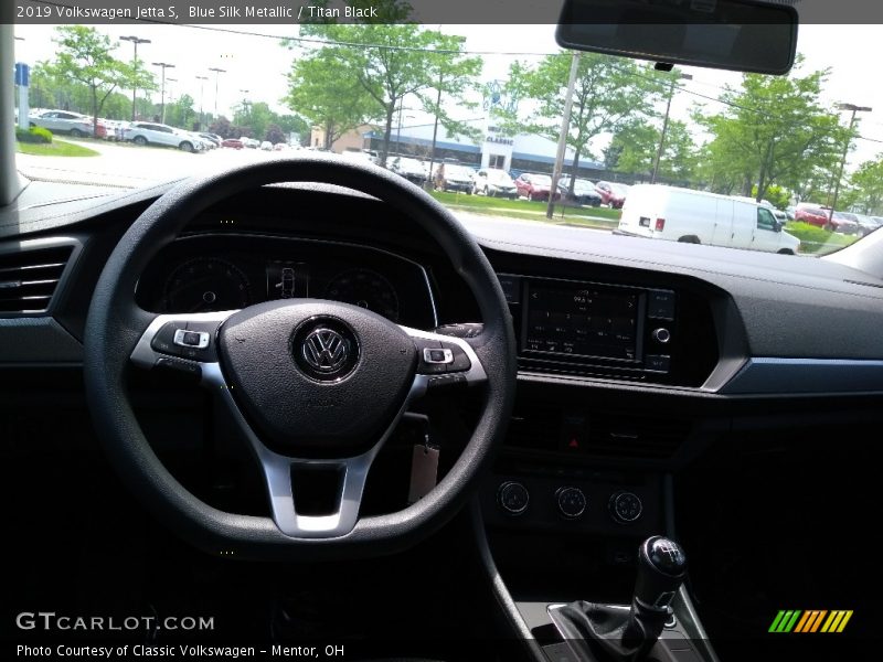 Blue Silk Metallic / Titan Black 2019 Volkswagen Jetta S