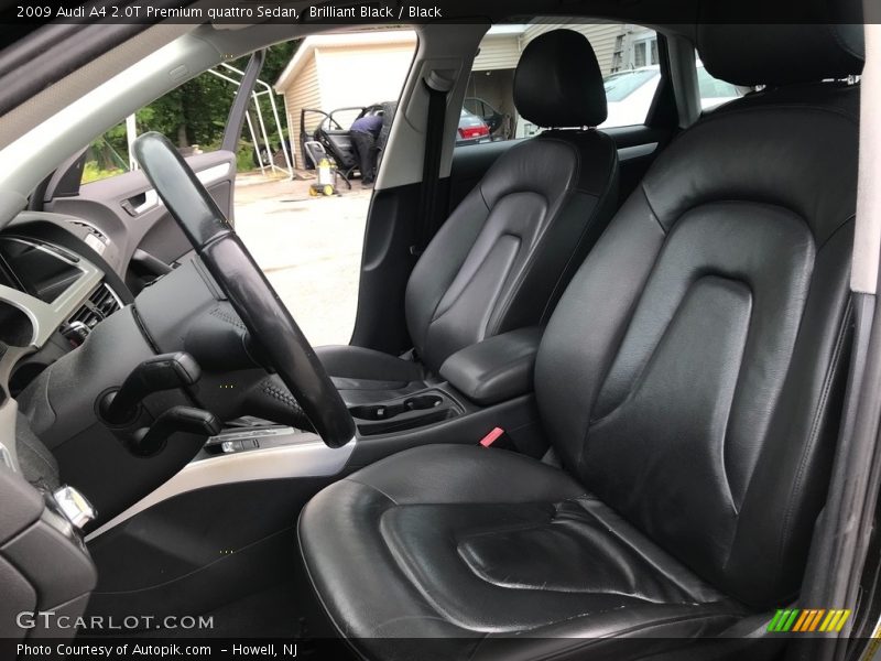 Brilliant Black / Black 2009 Audi A4 2.0T Premium quattro Sedan