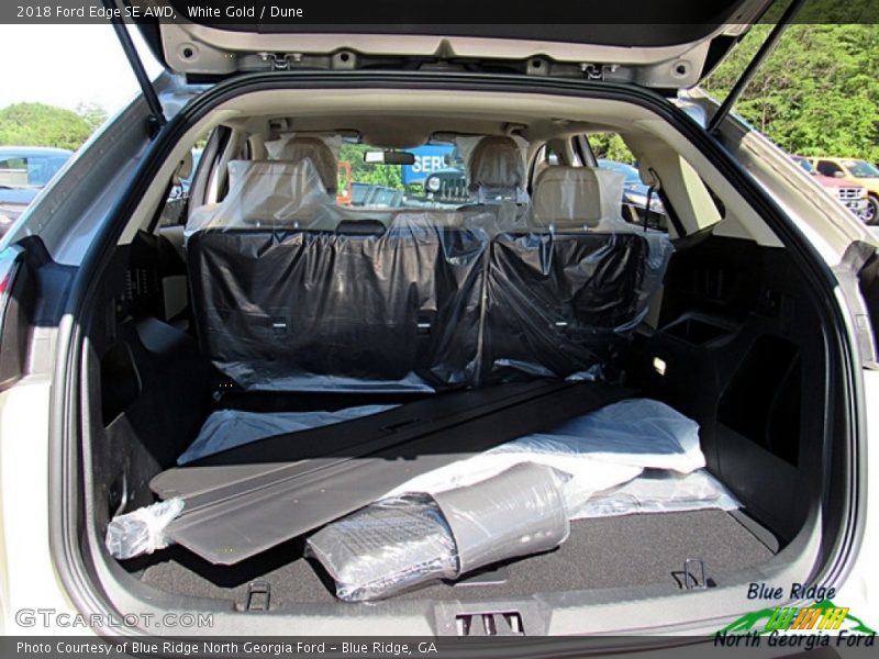 White Gold / Dune 2018 Ford Edge SE AWD