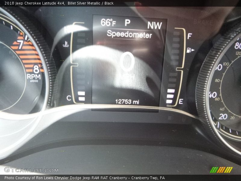 Billet Silver Metallic / Black 2018 Jeep Cherokee Latitude 4x4