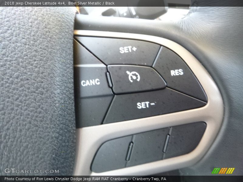 Billet Silver Metallic / Black 2018 Jeep Cherokee Latitude 4x4