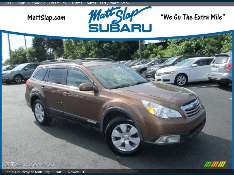 Caramel Bronze Pearl / Warm Ivory 2012 Subaru Outback 2.5i Premium