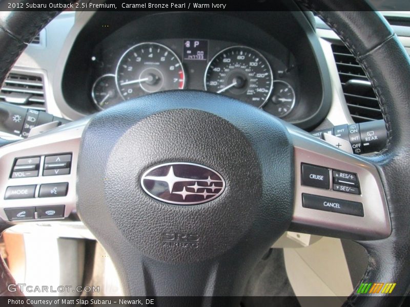 Caramel Bronze Pearl / Warm Ivory 2012 Subaru Outback 2.5i Premium