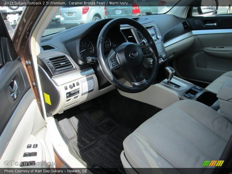 Caramel Bronze Pearl / Warm Ivory 2012 Subaru Outback 2.5i Premium