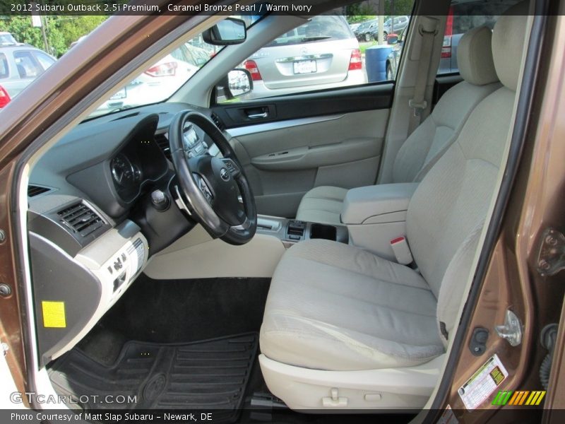 Caramel Bronze Pearl / Warm Ivory 2012 Subaru Outback 2.5i Premium