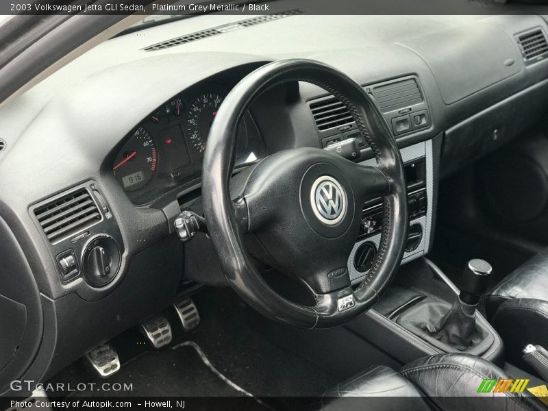 Platinum Grey Metallic / Black 2003 Volkswagen Jetta GLI Sedan