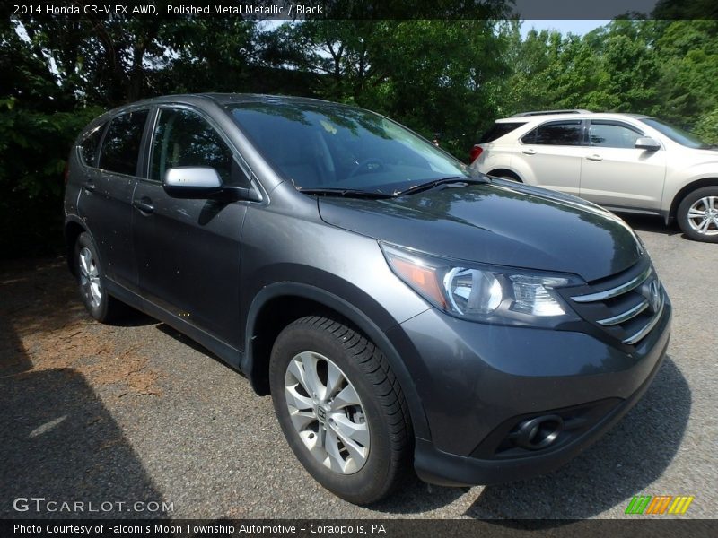 Polished Metal Metallic / Black 2014 Honda CR-V EX AWD