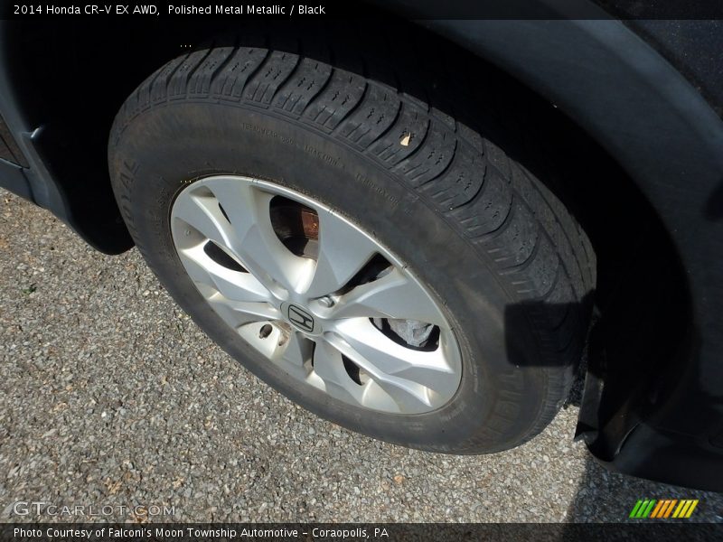 Polished Metal Metallic / Black 2014 Honda CR-V EX AWD