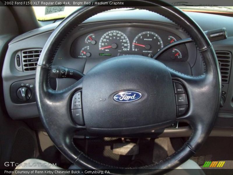 Bright Red / Medium Graphite 2002 Ford F150 XLT Regular Cab 4x4