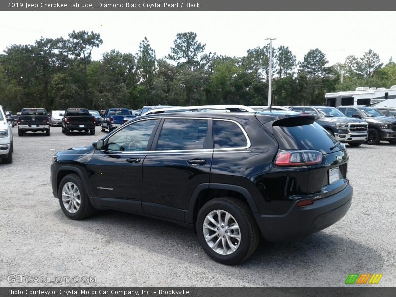 Diamond Black Crystal Pearl / Black 2019 Jeep Cherokee Latitude