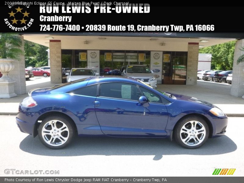 Maizen Blue Pearl / Dark Charcoal 2009 Mitsubishi Eclipse GS Coupe