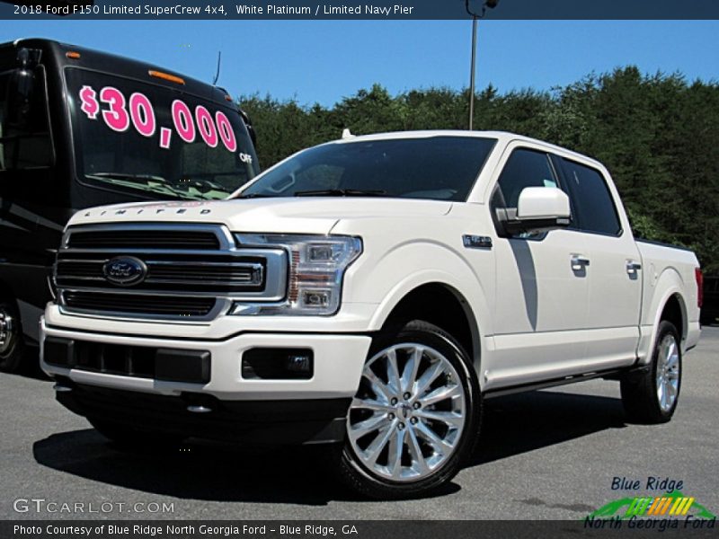 White Platinum / Limited Navy Pier 2018 Ford F150 Limited SuperCrew 4x4