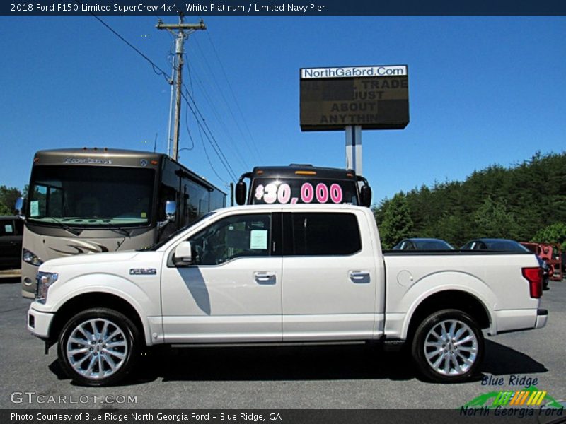 White Platinum / Limited Navy Pier 2018 Ford F150 Limited SuperCrew 4x4