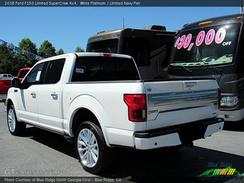 White Platinum / Limited Navy Pier 2018 Ford F150 Limited SuperCrew 4x4