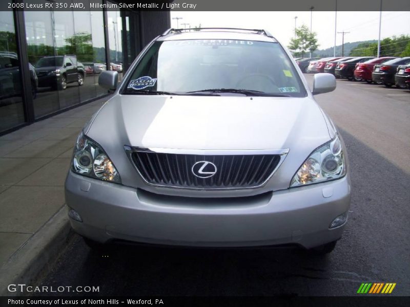 Millenium Silver Metallic / Light Gray 2008 Lexus RX 350 AWD