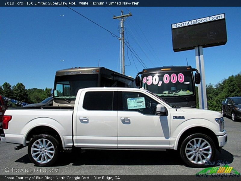 White Platinum / Limited Navy Pier 2018 Ford F150 Limited SuperCrew 4x4
