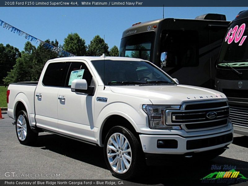 White Platinum / Limited Navy Pier 2018 Ford F150 Limited SuperCrew 4x4