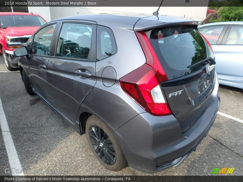 Modern Steel Metallic / Black 2018 Honda Fit Sport