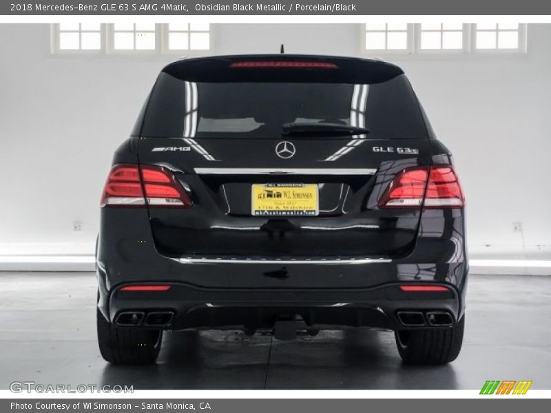 Obsidian Black Metallic / Porcelain/Black 2018 Mercedes-Benz GLE 63 S AMG 4Matic