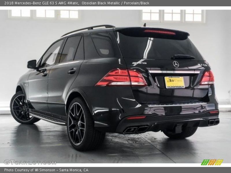 Obsidian Black Metallic / Porcelain/Black 2018 Mercedes-Benz GLE 63 S AMG 4Matic