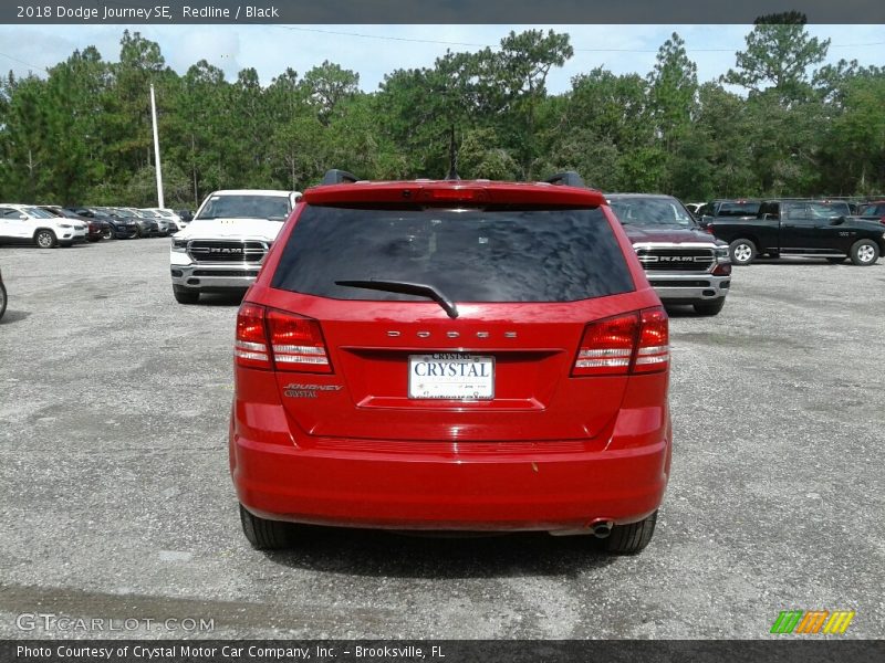 Redline / Black 2018 Dodge Journey SE