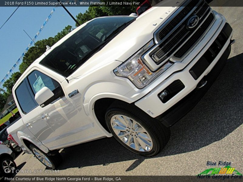 White Platinum / Limited Navy Pier 2018 Ford F150 Limited SuperCrew 4x4