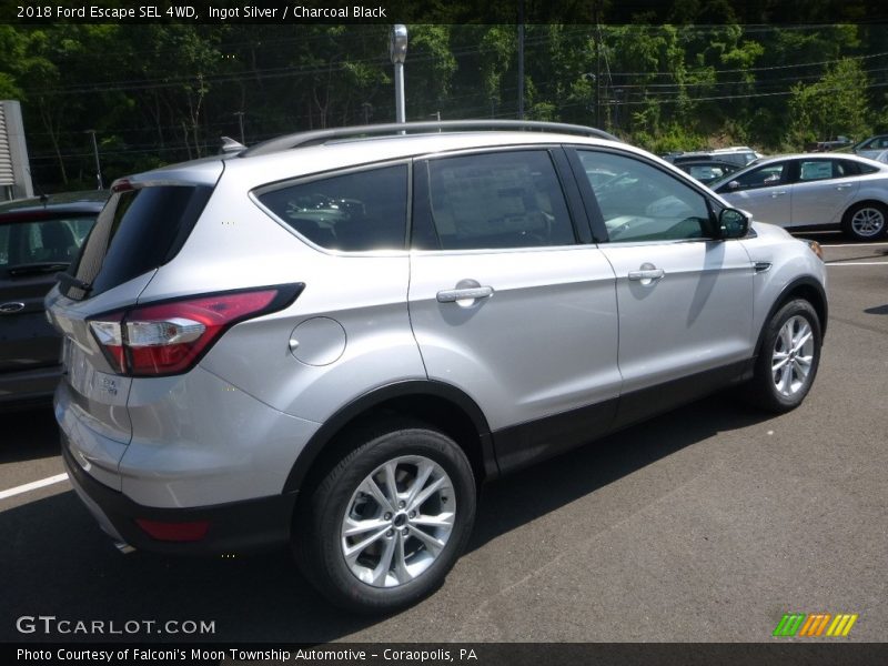 Ingot Silver / Charcoal Black 2018 Ford Escape SEL 4WD