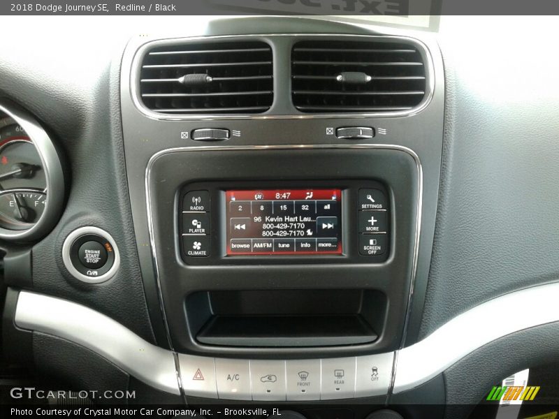 Redline / Black 2018 Dodge Journey SE