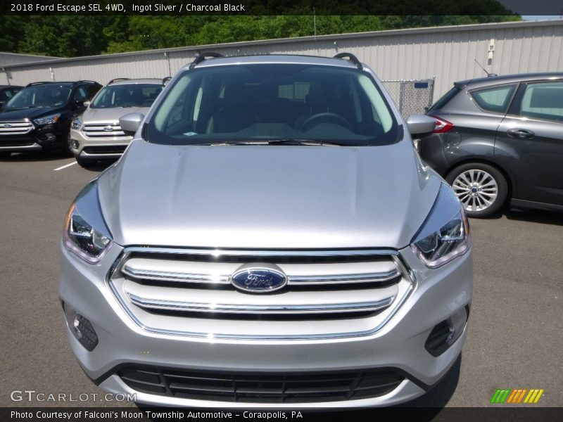 Ingot Silver / Charcoal Black 2018 Ford Escape SEL 4WD