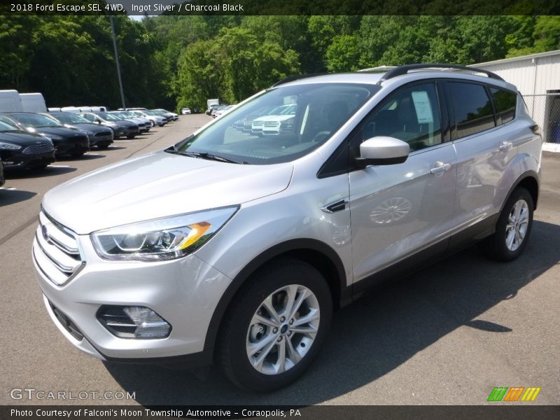 Ingot Silver / Charcoal Black 2018 Ford Escape SEL 4WD