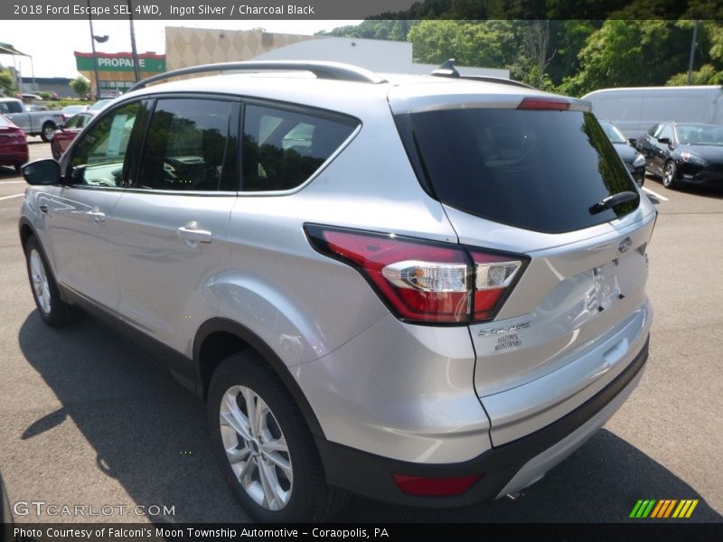 Ingot Silver / Charcoal Black 2018 Ford Escape SEL 4WD