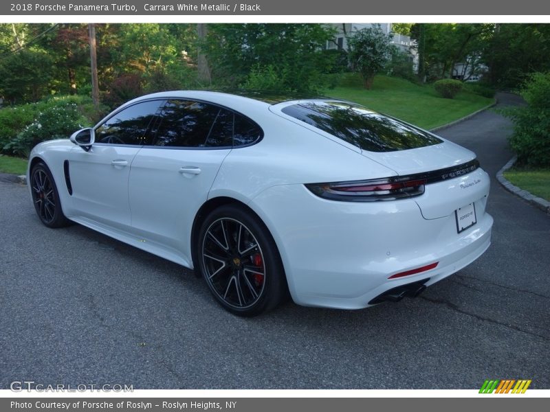Carrara White Metallic / Black 2018 Porsche Panamera Turbo