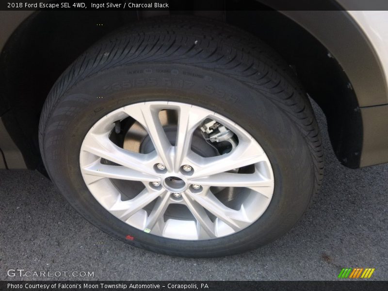 Ingot Silver / Charcoal Black 2018 Ford Escape SEL 4WD