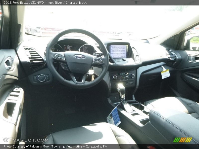Ingot Silver / Charcoal Black 2018 Ford Escape SEL 4WD